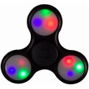 Fidget spinner s LED osvětlením černý