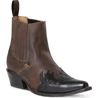 Stars & Stripes Boty westernové WB-51 pánské brown/black – Zboží Dáma