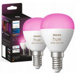 Philips SADA 2x LED RGBW Stmívatelná žárovka Hue WACA P45 E14/5,1W/230V P5750 – Zboží Živě