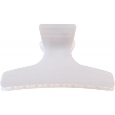 Plastové skřipce do vlasů Sibel 8 cm, bílé 12 ks (932133201) – Zboží Dáma