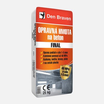 Den Braven Opravná stěrka na beton FINAL 25 kg – Zboží Mobilmania