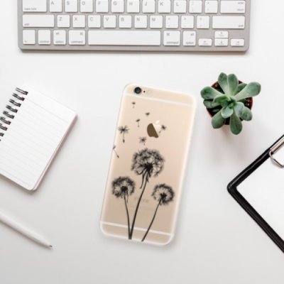 Pouzdro iSaprio Three Dandelions iPhone 6/6S černé – Zboží Mobilmania