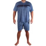Jiří pánské pyžamo krátké 1780 šedomodrá – Zboží Mobilmania