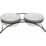 Trixie set keramických misek se stojánkem 2x0,3 l/12 cm – Zboží Dáma