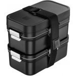 Zwilling Obědový box To Go Fresh & Save s vakuovacími dózami černá 1030913 – Zboží Dáma