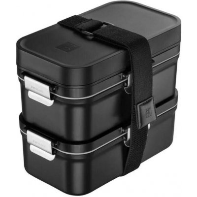 Zwilling Obědový box To Go Fresh & Save s vakuovacími dózami černá 1030913 – Zboží Dáma
