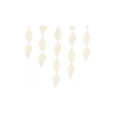 Krémová krepová girlanda – Zboží Mobilmania