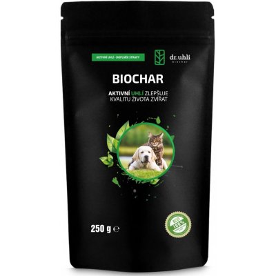 dr.uhli DR UHLI Biochar Aktivní uhlí pro zvířata Prášek 250 g – Hledejceny.cz