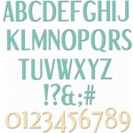 Sizzix thinlits set 62 ks Abeceda – Hledejceny.cz