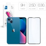 Picasee 3D ochranné tvrzené sklo s rámečkem pro Apple iPhone 13 mini 228011 – Zboží Živě