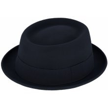 Fiebig Headwear since 1903 Plstěný klobouk porkpie modrý