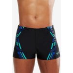 Speedo Tech Print Aquashort Black/Chroma Blue/Aquarium – Zboží Mobilmania