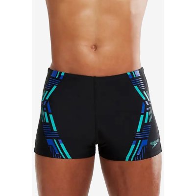 Speedo Tech Print Aquashort Black/Chroma Blue/Aquarium – Hledejceny.cz