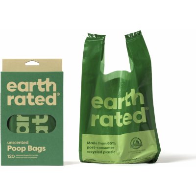 Earth Rated Sáčky na psí exkrementy ER bez vůně s uchy 120 ks – Zboží Dáma