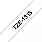 Brother TZ-131S/TZE-131S černý tisk/průhledný podklad 12mm x 4m originální páska – Zboží Dáma