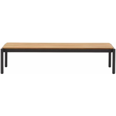 Kave Home Sorells 149,2 x 63 cm s šedou podnoží zahradní konferenční stolek Dřevěný – Hledejceny.cz