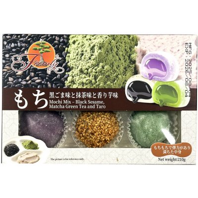 Firmly Mochi Mix Black Sesame, Matcha Green Tea and Taro 210 g – Hledejceny.cz
