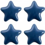 Set 4ks modrá úchytka hvězda - Ø 4* 3/6 cm - Clayre & Eef – Hledejceny.cz