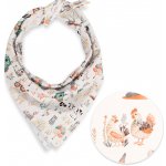 Biante dětský bavlněný šátek Sandra SA-563 Zvířátka na farmě na bílém – Sleviste.cz