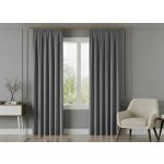 Dekorační závěs s řasící páskou VALMONT 140 cm x 250 nebo 260 cm color 006 tmavě šedá (cena za 1 kus) MyBestHome Rozměr: 140x250 cm – Hledejceny.cz