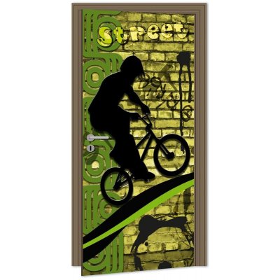 Dimex D-046 samolepící fototapeta na dveře BICYCLE rozměry 95 x 210 cm – Zboží Mobilmania