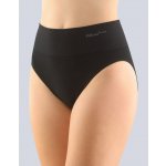 GINA dámské kalhotky klasické se širokým bokem širší bok bezešvé jednobarevné Bamboo PureLine 00035P černá – Zboží Dáma