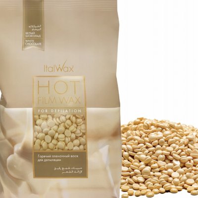 Italwax FilmWax depilační vosk samostržný voskové granule bílá čokoláda 1 kg – Zboží Mobilmania