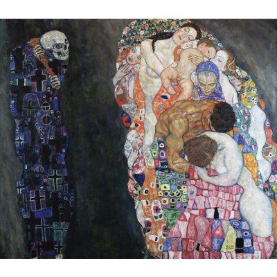 Obrazová reprodukce Life And Death (1910–1915), Gustav Klimt, 40 × 35 cm – Zboží Mobilmania