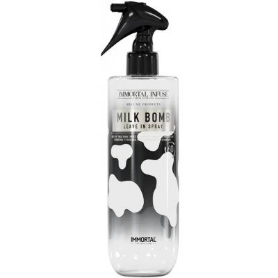 Immortal Bezoplachový sprej na vlasy Infuse Milk bomb Leave in spray 500 ml – Hledejceny.cz
