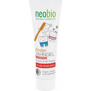 Neobio dětský zubní gel Bio Jablko a Papája 50 ml