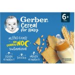 Gerber Cereal mlíčko s kaší na dobrou noc sušenkové 2 x 200 ml – Zboží Dáma