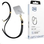 3mk EasyClip univerzální šňůrka pro telefony se zadním krytem černá – Sleviste.cz
