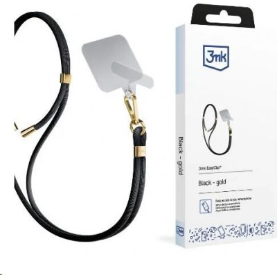 3mk EasyClip univerzální šňůrka pro telefony se zadním krytem černá – Sleviste.cz