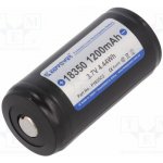 KEEPPOWER IMR18350-120PCM 1200MAH Akum: Li-Ion; 18350; 3,7V; 1100mAh; Ø18,6x39mm; 8A; 1ks. – Zboží Živě