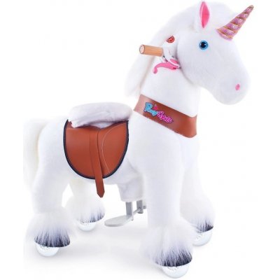 PonyCycle bílý jednorožec s brzdou malý – Zboží Dáma
