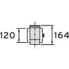 Kouřovod Vaillant Oddělovací prvek 80/125 mm 303215