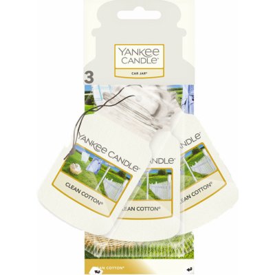 Yankee Candle Clean Cotton papírová visačka 3 ks – Zbozi.Blesk.cz