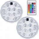 HomePRO 16315 Vodotěsné LED RGB světla s dálkovým ovládáním, 2 ks