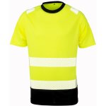 Result tričko R502X bezepčnostní výstražné krátký rukáv Žlutá fluorescent/černá S-M – Hledejceny.cz