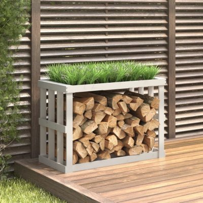 VidaXL 108x52x74 cm masivní borovice Bílá – HobbyKompas.cz