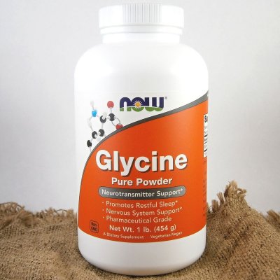 Now Foods Glycin čistý prášek 454 g