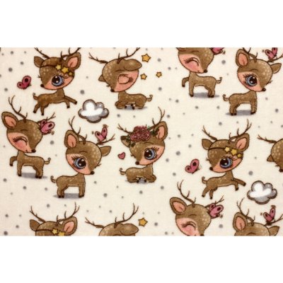 Coral fleece Soft - Dětský vzor bambi – Zboží Dáma