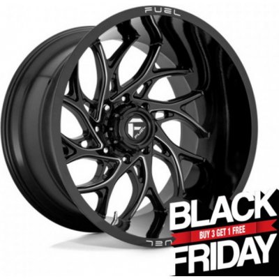 Fuel D741 Runner 10x22 6x139,7 ET18 gloss black miled – Hledejceny.cz