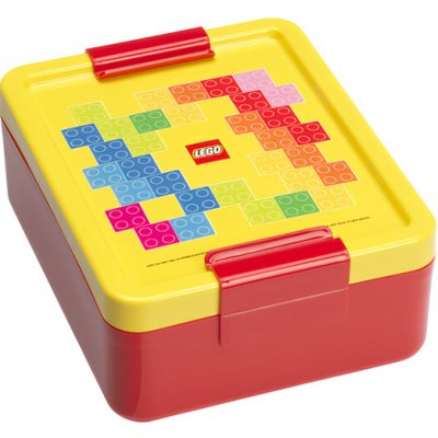 LEGO Brick box na svačinu červená žlutá – Hledejceny.cz
