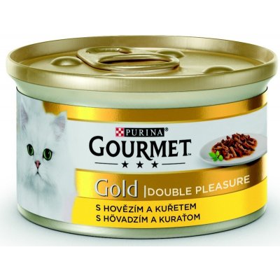 Gourmet Gold KK s hovězím a kuřetem gril. a duš. kousky 85 g – Zboží Mobilmania