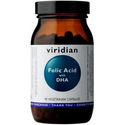 Viridian Folic Acid with DHA Kyselina listová s DHA 90 kapslí – Hledejceny.cz