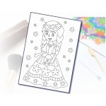 Radost v písku Šablona na pískování princezna s kytičkami A5 148 x 210 mm – Zboží Dáma