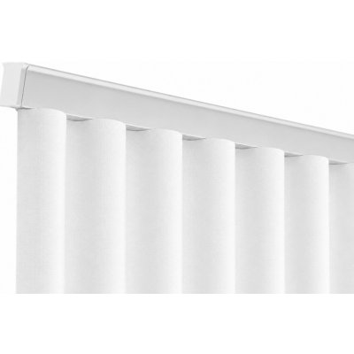 KovovégarnýžeCZ Kolejnice Heavy wave bílá lesklá 301-350cm – Sleviste.cz