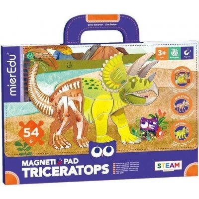 MierEdu Magnetická tabulka Dinosauři Triceratops – Zboží Dáma