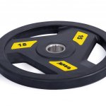 TRINFIT olympijský kov pogumovaný 15 kg / 50 mm – Zboží Dáma